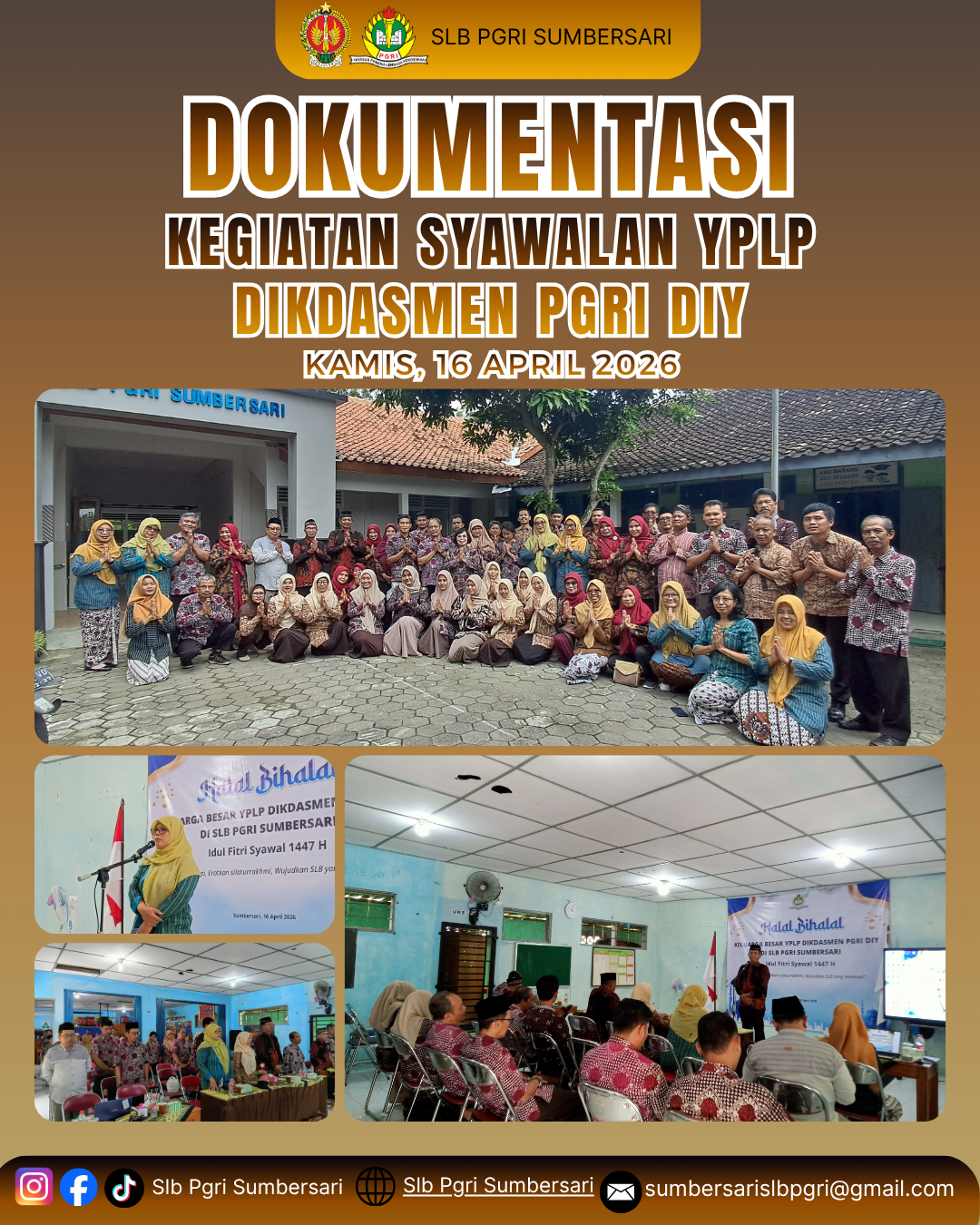 Halal Bihalal YPLP Dikdasmen PGRI DIY Bersama SLB PGRI se-DIY