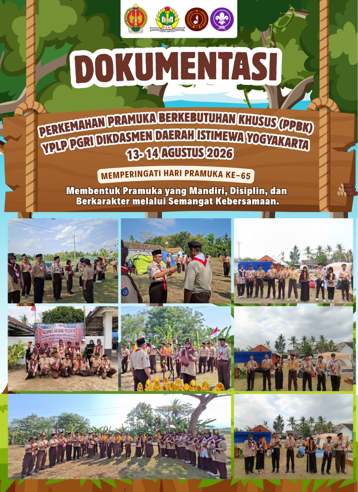 Perkemahan Bersama SLB PGRI Se-DIY Tahun 2026: Memperkuat Kemandirian, Kebersamaan, dan Semangat Kepramukaan