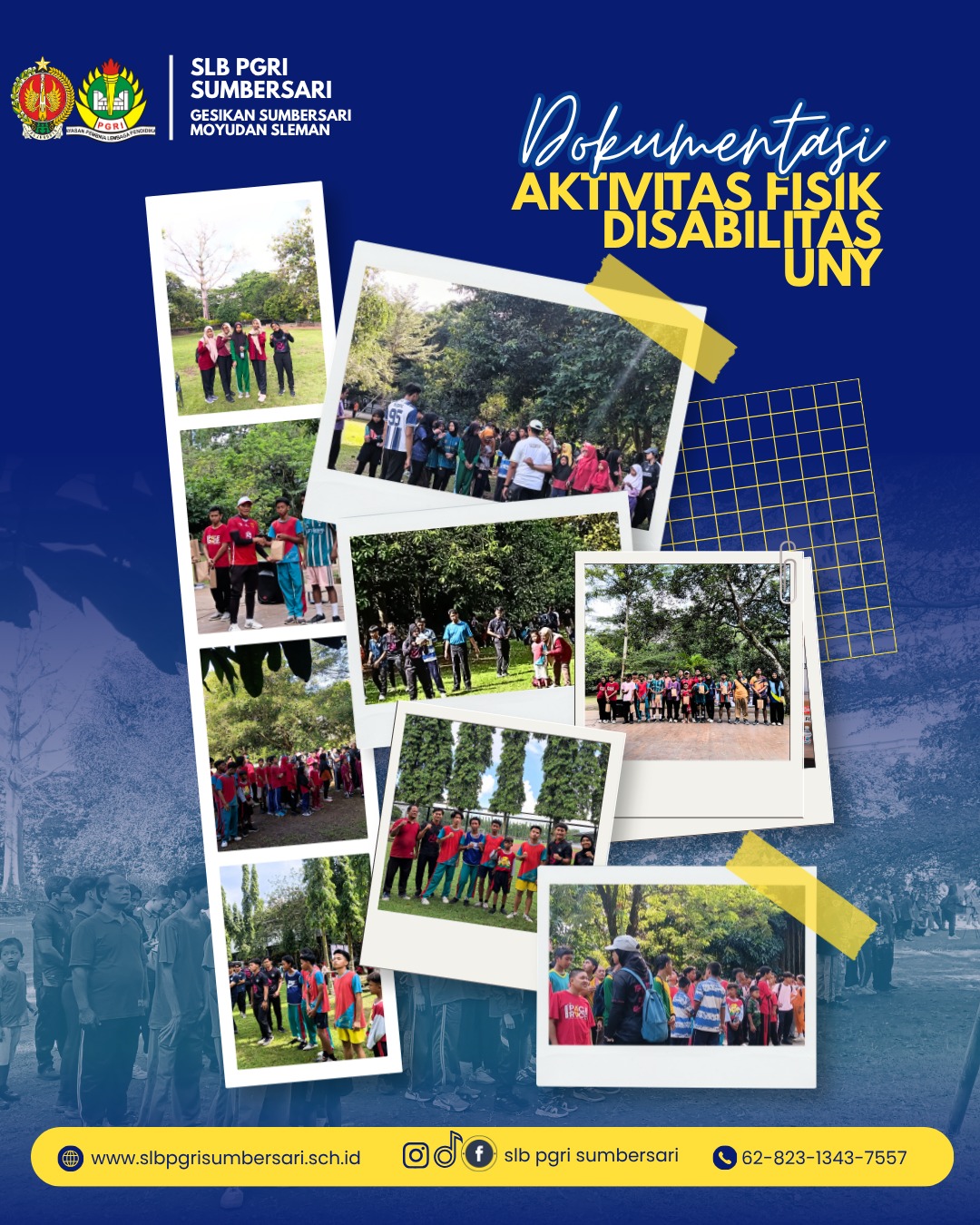 SLB PGRI Sumbersari Berpartisipasi dalam Festival Aktivitas Fisik Disabilitas di UNY